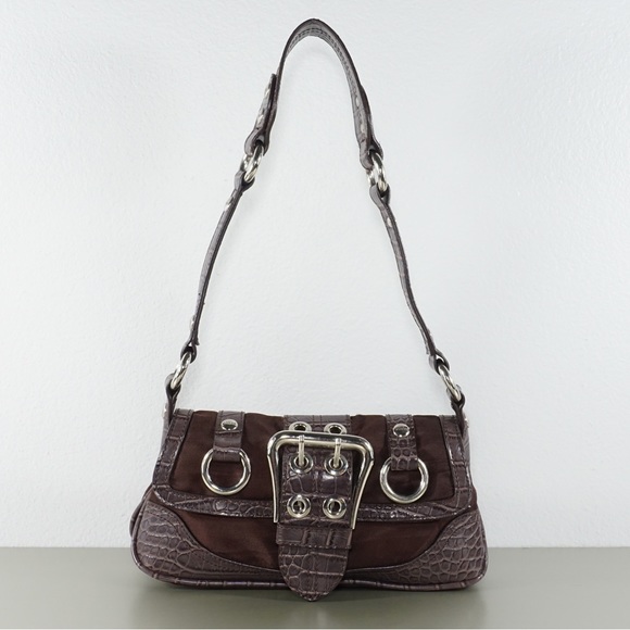 Guess Bags Vintage Guess Y2k Shoulder Bag Faux Reptile Skin 200s